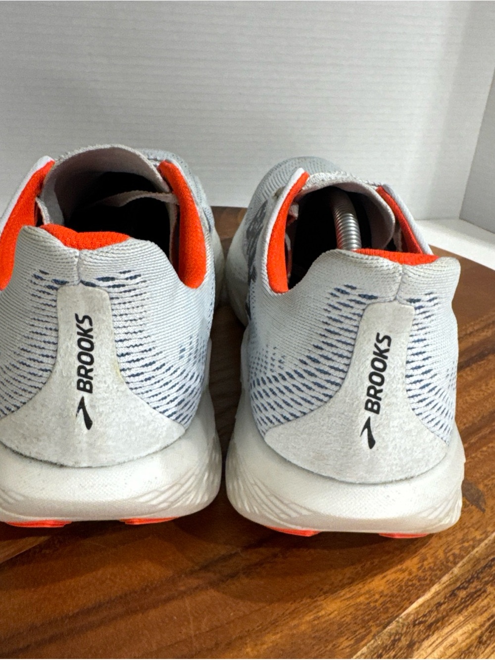 Brooks Hyperion Max Women's Running Shoes - White with Orange and Yellow Accent - Picture 10 of 16